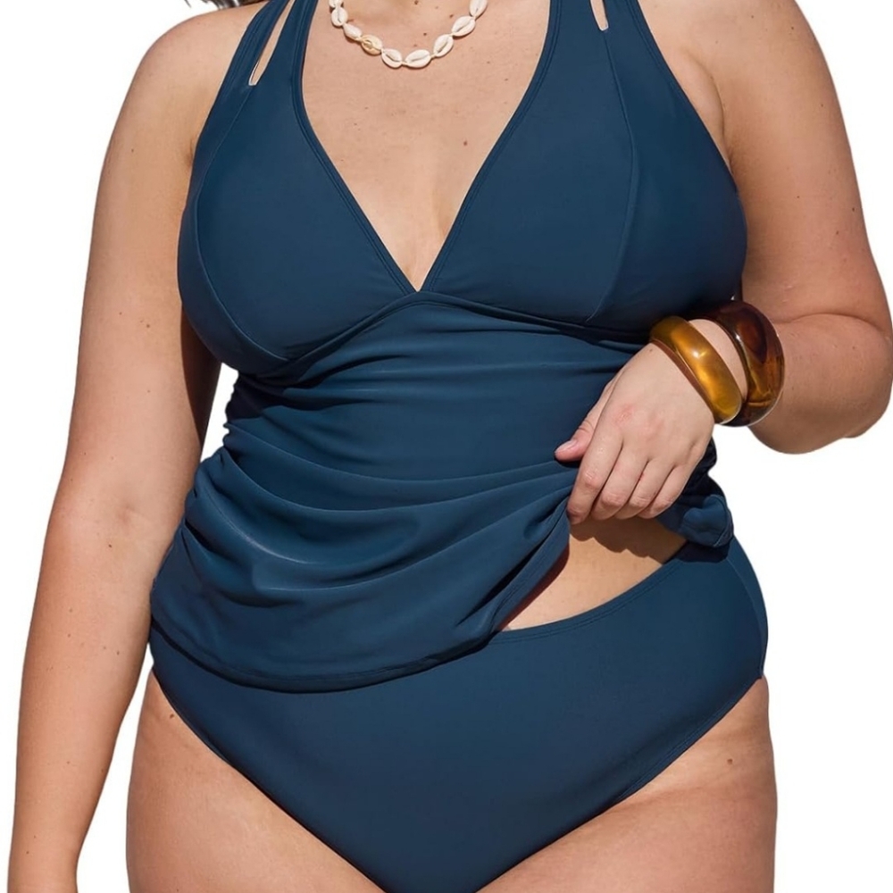 Women's Tankini Set V Neck